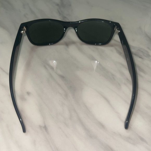 Ray Ban - Slim Wayfarer Limited Edition Sunglasses w/White Symbol Accent - Picture 3 of 7